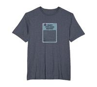 Hurt Feelings Report: Humorous Emotional Support Form T-Shirt, Men's Big and Tall, Heather Blue, 5X Tall