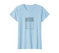Hurt Feelings Report: Humorous Emotional Support Form T-Shirt, Women, Baby Blue, S