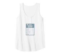 Hurt Feelings Report: Humorous Emotional Support Form Tank Top, Women, White, M