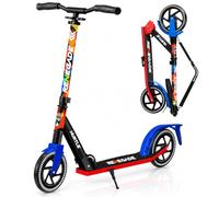 Hurtle Kick Scooter 2 Wheel Scooter for Kids Ages 8+ Teens and Adults