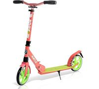 Hurtle Kick Scooter 2 Wheel Scooter for Kids Ages 8+ Teens and Adults - Folding Scooter with Adjustable T Bar Handlebar 8 Inch Big Wheels Alloy Non Slip Deck Carry Strap