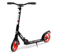 Hurtle Kick Scooter 2 Wheel Scooter for Kids Ages 8+ Teens and Adults - Folding Scooter with Adjustable T Bar Handlebar 8 Inch Big Wheels Alloy Non Slip Deck Carry Strap