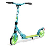 Hurtle Kick Scooter 2 Wheel Scooter for Kids Ages 8+ Teens and Adults - Folding Scooter with Adjustable T Bar Handlebar 8 Inch Big Wheels Alloy Non Slip Deck Carry Strap