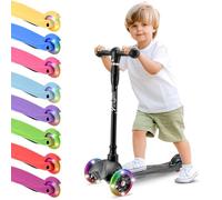 Hurtle Kids Scooter 2-5 Years - Scooter with LED Wheels, Black