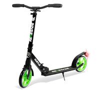 Hurtle Renegade Kick Scooter, 2 Wheel Folding Scooter for Kids, Teenagers & Adults, Adjustable T-Bar Handlebar, Alloy Anti-Slip Deck, Portable Design with Carrying Strap, Runner