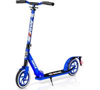 Hurtle Scooter for Kids Ages 8+, Adult Scooter Foldable w/ 200mm Big Wheels, 2 Wheel Stunt Scooters for Teenagers, Lightweight Kick Scooter, Adjustable Handlebar, Alloy Anti Slip Deck w/Carrying Strap