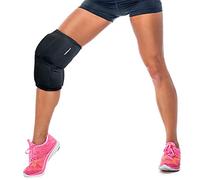 HurtSkurt - 2 in 1 - Harness-Free Fashionable Cold Therapy Compression Gel Sleeve & Ice Pack Stretch-to-Fit Medium (Flat Black))