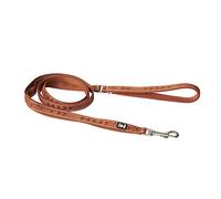 Hurtta Casual Reflective Dog Lead ECO 100% Recycled Polyester, Tear Resistance Tested (180 x 20 mm, Cinnamon)