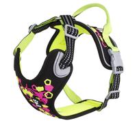 Hurtta Weekend Warrior Neon II Dog Harness Licorice For Active Dogs
