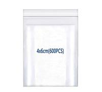 huruirui Small Plastic Bags Resealable Clear Plastic Bags 4X6cm/600pcs 160μm Sealed Storage Pouches Multiple Size Suitable for Kitchen Biscuits Nuts Jewelry Packaging Sealable Little Bag