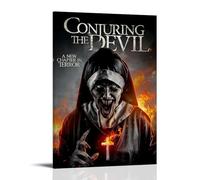 HURYEORHYH CONJURING THE DEVIL Posters Printing Wall Art Vintage Poster Decorative Painting Aesthetic Canvas Decor for Living Room Bed Room 08x12inch(20x30cm) Frame-style