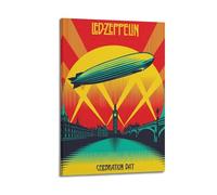 HURYEORHYH Led Zeppelin Celebration Day Posters Printing Wall Art Vintage Poster Decorative Painting Aesthetic Canvas Decor for Living Room Bed Room 12x18inch(30x45cm) Frame-style