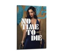 HURYEORHYH No Time to Die Movie 2 Posters Printing Wall Art Vintage Poster Decorative Painting Aesthetic Canvas Decor for Living Room Bed Room 20x30inch(50x75cm) Frame-style