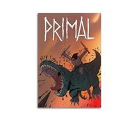 HURYEORHYH Primal Anime 2 Posters Printing Wall Art Vintage Poster Decorative Painting Aesthetic Canvas Decor for Living Room Bed Room 20x30inch(50x75cm) Unframe-style