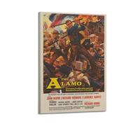 HURYEORHYH The Alamo Posters Printing Wall Art Vintage Poster Decorative Painting Aesthetic Canvas Decor for Living Room Bed Room 12x18inch(30x45cm) Frame-style