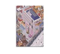 HURYEORHYH The Grand Budapest Hotel Posters Printing Wall Art Vintage Poster Decorative Painting Aesthetic Canvas Decor for Living Room Bed Room 16x24inch(40x60cm) Unframe-style