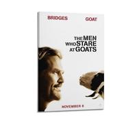 HURYEORHYH The Men Who Stare at Goats Posters Printing Wall Art Vintage Poster Decorative Painting Aesthetic Canvas Decor for Living Room Bed Room 20x30inch(50x75cm) Frame-style