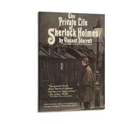 HURYEORHYH The Private Life of Sherlock Holmes Movie 1 Posters Printing Wall Art Vintage Poster Decorative Painting Aesthetic Canvas Decor for Living Room Bed Room 08x12inch(20x30cm) Frame-style
