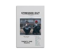 HURYEORHYH Twenty One Pilots - Stressed Out Posters Printing Wall Art Vintage Poster Decorative Painting Aesthetic Canvas Decor for Living Room Bed Room 16x24inch(40x60cm) Unframe-style
