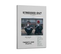 HURYEORHYH Twenty One Pilots - Stressed Out Posters Printing Wall Art Vintage Poster Decorative Painting Aesthetic Canvas Decor for Living Room Bed Room 08x12inch(20x30cm) Frame-style