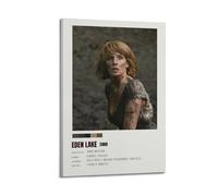 HURYWRTTH Eden LakeCanvas Posters Aesthetic Wall Art Decorative Painting Poster Decor Vintage Canvas for Living Room Bed Room 16x24inch(40x60cm) Frame-style