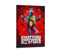 HURYWRTTH Everything Everywhere All at OnceCanvas Posters Aesthetic Wall Art Decorative Painting Poster Decor Vintage Canvas for Living Room Bed Room 16x24inch(40x60cm) Frame-style