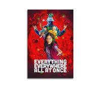 HURYWRTTH Everything Everywhere All at OnceCanvas Posters Aesthetic Wall Art Decorative Painting Poster Decor Vintage Canvas for Living Room Bed Room 12x18inch(30x45cm) Unframe-style