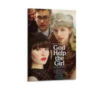 HURYWRTTH God Help The GirlCanvas Posters Aesthetic Wall Art Decorative Painting Poster Decor Vintage Canvas for Living Room Bed Room 08x12inch(20x30cm) Frame-style