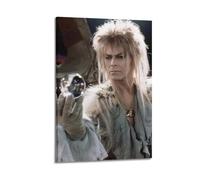 HURYWRTTH Labyrinth 1986 The Goblin KingCanvas Posters Aesthetic Wall Art Decorative Painting Poster Decor Vintage Canvas for Living Room Bed Room 08x12inch(20x30cm) Frame-style