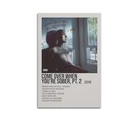 HURYWRTTH Lil Peep Come Over When You're Sober Pt. 2Canvas Posters Aesthetic Wall Art Decorative Painting Poster Decor Vintage Canvas for Living Room Bed Room 24x36inch(60x90cm) Unframe-style