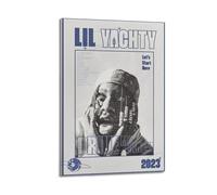 HURYWRTTH Lil Yachty Let's Start Here（1） Canvas Posters Aesthetic Wall Art Decorative Painting Poster Decor Vintage Canvas for Living Room Bed Room 20x30inch(50x75cm) Frame-style