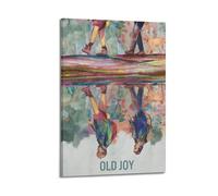 HURYWRTTH Old JoyCanvas Posters Aesthetic Wall Art Decorative Painting Poster Decor Vintage Canvas for Living Room Bed Room 12x18inch(30x45cm) Frame-style
