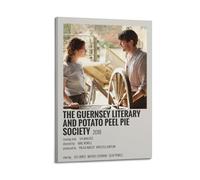 HURYWRTTH The Guernsey Literary And Potato Peel Pie SocietyCanvas Posters Aesthetic Wall Art Decorative Painting Poster Decor Vintage Canvas for Living Room Bed Room 20x30inch(50x75cm) Frame-style