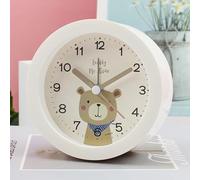 Husalsea Kids Alarm Clock With Deer Card, White, 9.6 x 4.2 cm, Analog, Battery Powered, Indoor, Tabletop, 1 AA, Yes, Manual, White, Alarm Clock, Clock