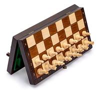 Husaria Magnetic Wooden Portable Travel Chess Game Set - 28cm