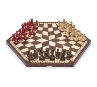 Husaria Three-Player Wooden Chess Set, 54 cm