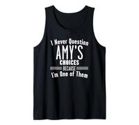 Husband and Amy I Never Question Choices Together Tank Top