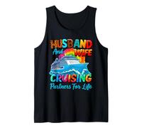 Husband and Wife Cruising Partners for lLife Matching Couple Tank Top