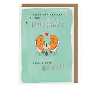Husband Anniversary Card Greatest Ever Bean Wedding - Funny Greeting Card