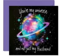 Husband Anniversary Card - My Universe - Happy Anniversary Card for Husband from Wife Partner, 145mm Wedding Anniversaries Greeting Cards