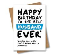 Husband Birthday Card for Husband - Funny Best Ever Joke