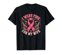 Husband Breast Cancer Warrior I Wear Pink for My Wife T-Shirt