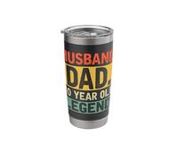 Husband Dad 70 Year Old Legend Fathers Proud Classic Fun Stainless Steel Insulated Tumbler