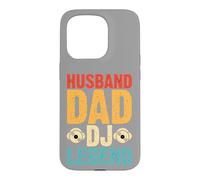 Husband Dad DJ Legend Retro Vinyl Record Music Lover Case for iPhone 15 Pro