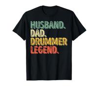 Husband Dad Drummer Legend Funny Father's Day Gift Shirt T-Shirt