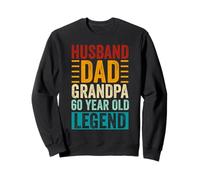 Husband Dad Grandpa 60 Year Old Legend Retro 60th Birthday Sweatshirt