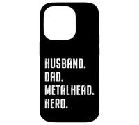 Husband Dad Metalhead Hero Heavymetal Fathers Day, Dad Rock Case for iPhone 14 Pro