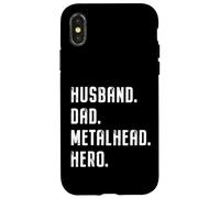 Husband Dad Metalhead Hero Heavymetal Fathers Day, Dad Rock Case for iPhone X/XS