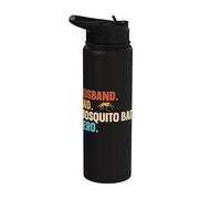 Husband. Dad. Mosquito Bait. Hero. Stainless Steel Insulated Water Bottle