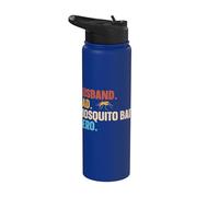 Husband. Dad. Mosquito Bait. Hero. Stainless Steel Insulated Water Bottle